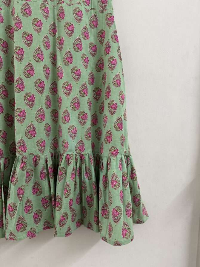 Printed cotton layered dress - Image 3