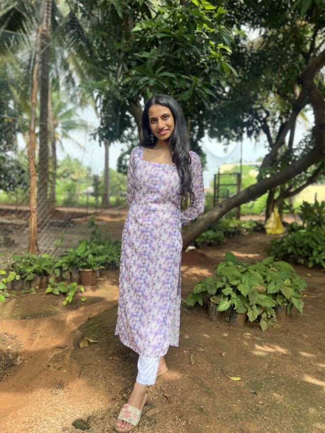 Lavender Bloom Kurta