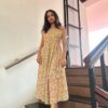 Angrakha cotton dress - M