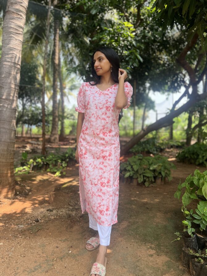 Peachy Bliss Kurta