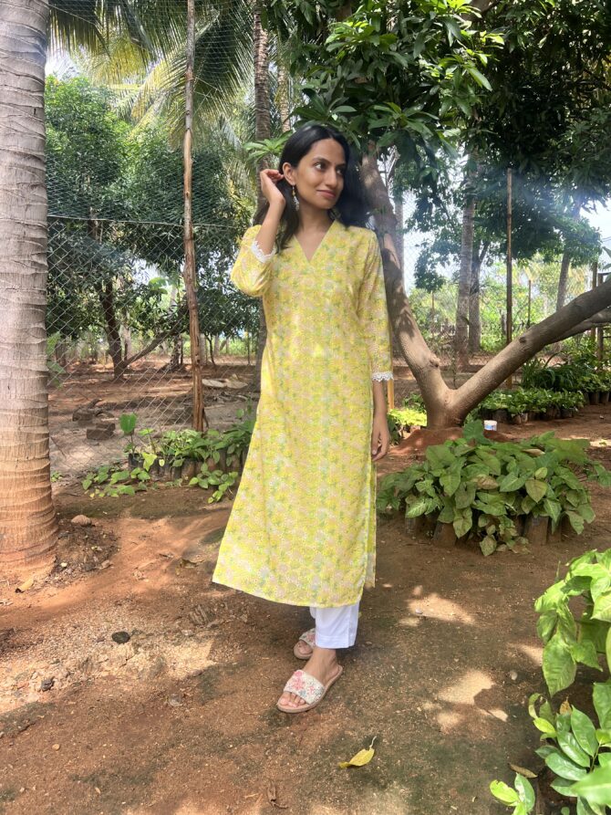 Sunshine Bloom Kurta