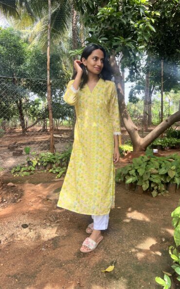 Sunshine Bloom Kurta
