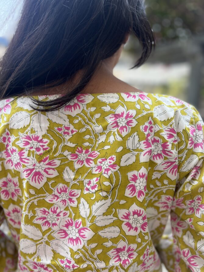 Lemon Bloom Kurta - Image 4