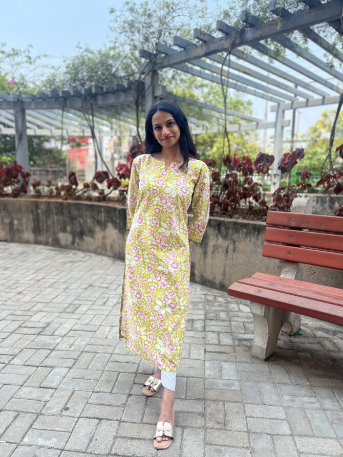 Lemon Bloom Kurta