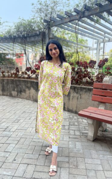 Lemon Bloom Kurta