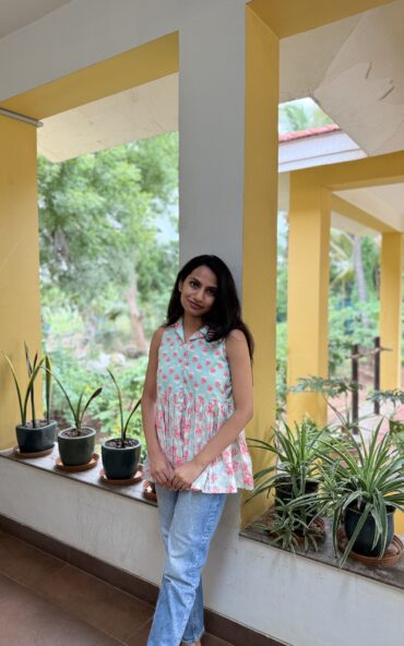 Twilight Sip Peplum Top