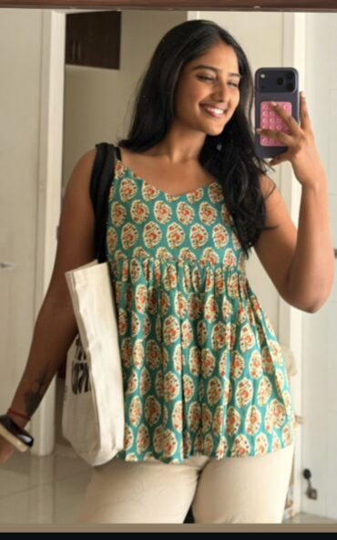 Forest Bloom Spaghetti Top